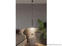 8 x solo tube slim design hanglamp zwart - afbeelding 4 van  8