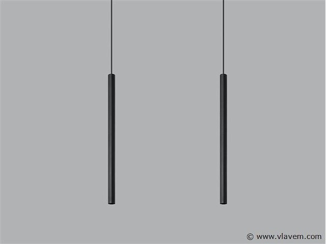 8 x solo tube slim design hanglamp zwart - afbeelding 7 van  8