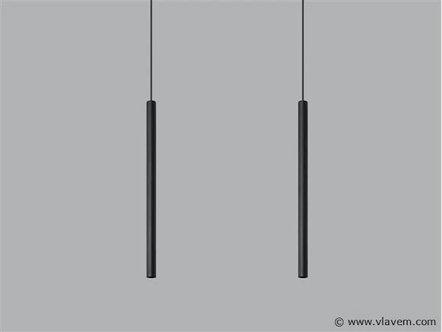 8 x solo tube slim design hanglamp zwart - afbeelding 7 van  8