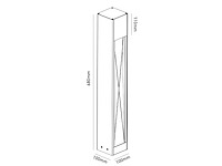 8 x staande tuinlamp 68cm gu10 fitting zwart waterdicht - afbeelding 6 van  6