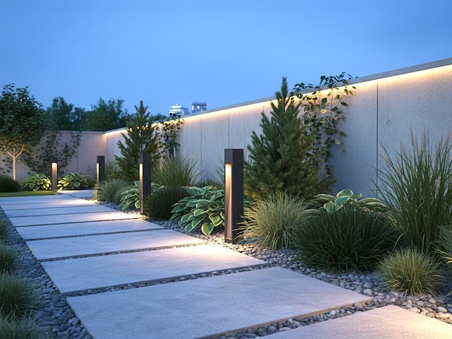 8 x staande tuinlamp 68cm gu10 fitting zwart waterdicht - afbeelding 1 van  6