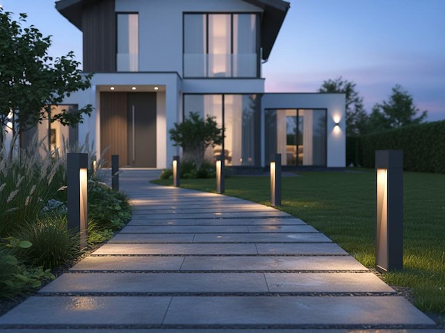 8 x staande tuinlamp 68cm gu10 fitting zwart waterdicht - afbeelding 3 van  6