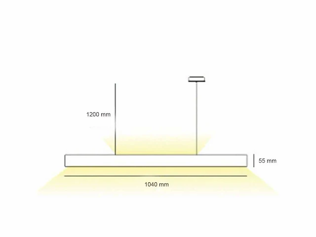 8 x sub minimal up/down pendel armatuur wit - afbeelding 4 van  8