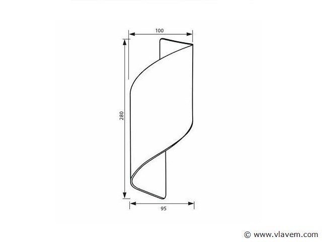 8 x swirl design wandlampen goud zwart - afbeelding 3 van  8