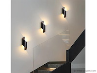 8 x swirl design wandlampen goud zwart - afbeelding 5 van  8