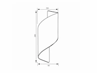 8 x swirl design wandlampen goud zwart - afbeelding 4 van  6