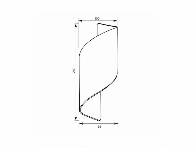 8 x swirl ip54 wandlampen goud zwart - afbeelding 5 van  9