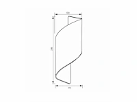 8 x swirl ip54 wandlampen goud zwart - afbeelding 5 van  9