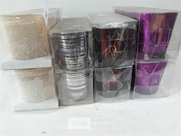 8 x t-lichtglaasjes 3 stuks 4 assorti - afbeelding 3 van  3