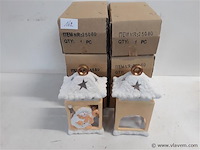 8 x t-lichthuisje winter 17 cm - afbeelding 1 van  2