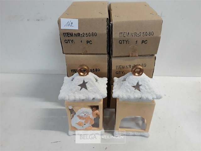 8 x t-lichthuisje winter 17 cm - afbeelding 1 van  3