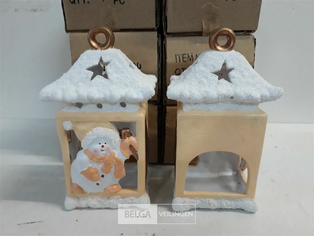 8 x t-lichthuisje winter 17 cm - afbeelding 3 van  3