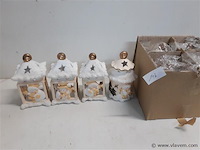 8 x t-lichthuisje winter 4 assorti - afbeelding 1 van  2