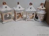 8 x t-lichthuisje winter 4 assorti - afbeelding 2 van  2