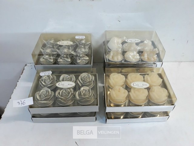 8 x t-lichtjes 6 stuks 4 assorti - afbeelding 1 van  3
