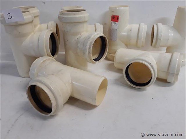 8 x t stuk 50mm pvc met dichting - afbeelding 2 van  2