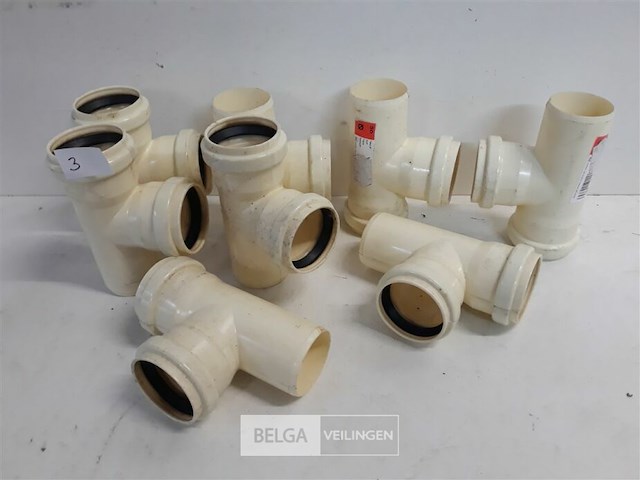 8 x t stuk 50mm pvc met dichting - afbeelding 2 van  3
