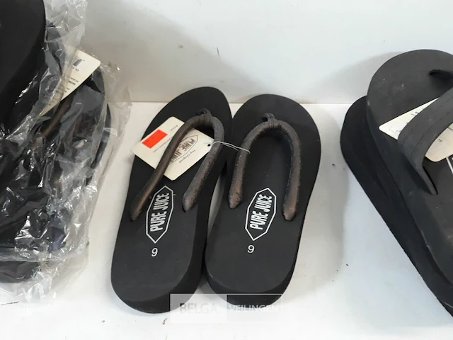 8 x teenslippers zwart mix 39-40 - afbeelding 3 van  3