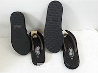 8 x teenslippers zwart mix maten - afbeelding 3 van  3
