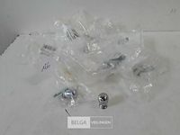 8 x top messing verchroomd 15 mm - afbeelding 1 van  3
