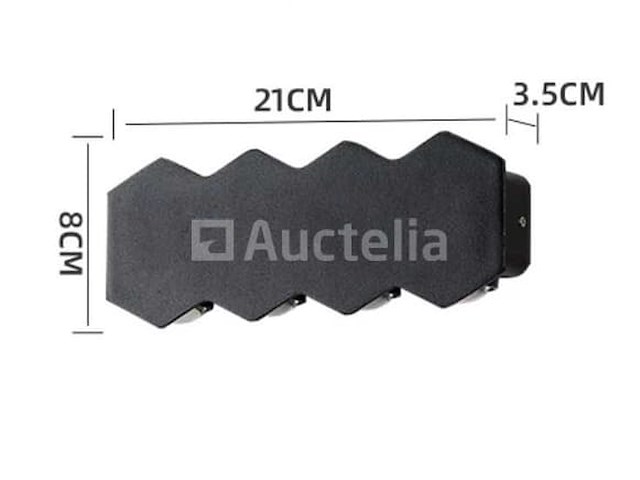 8 x tweerichtings-led wandlampen – 8w – 3500k – model sw 51-4 - afbeelding 2 van  5