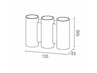 8 x tweeweg led-wandlampen – 6w – 3500k – model sw 47-3 - afbeelding 1 van  3