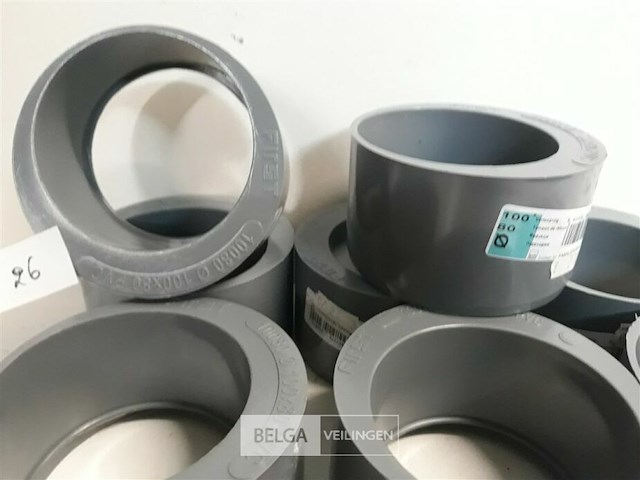 8 x verloop 100-80 pvc lijmverbinding - afbeelding 3 van  3