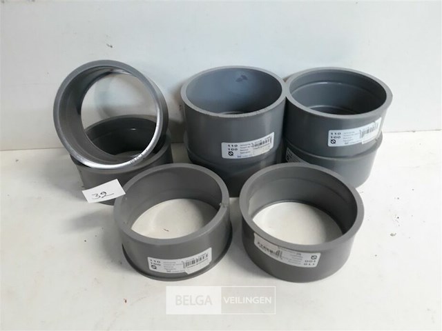 8 x verloop 110-100 pvc lijmverbinding - afbeelding 1 van  3