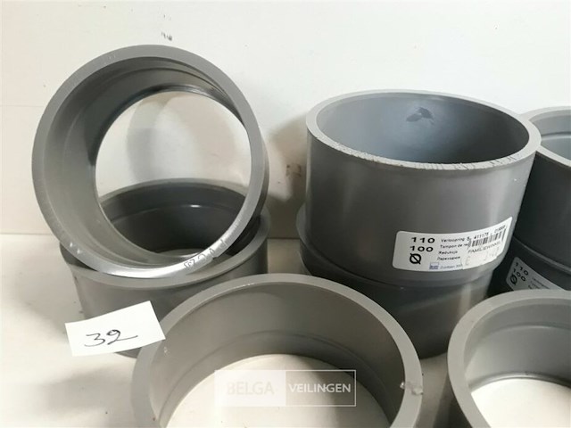 8 x verloop 110-100 pvc lijmverbinding - afbeelding 3 van  3