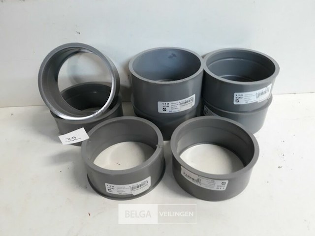 8 x verloop 110-100 pvc lijmverbinding - afbeelding 2 van  3