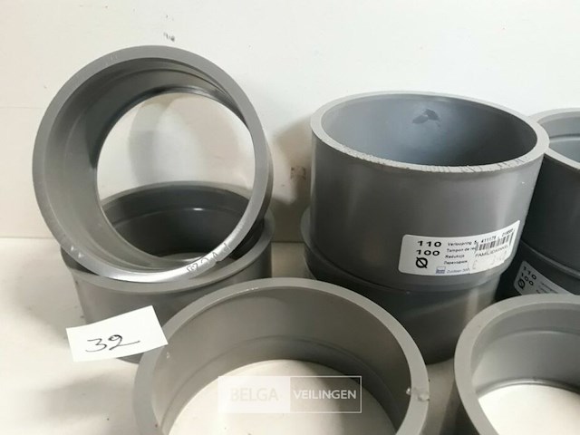 8 x verloop 110-100 pvc lijmverbinding - afbeelding 3 van  3