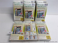 8 x vliegendraad 4x zwart 4x wit 1,3x1,5 m - afbeelding 1 van  2