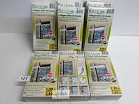 8 x vliegendraad 4x zwart 4x wit 1,3x1,5 m