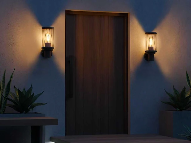 8 x wakiki 50 buiten lamp zwart - afbeelding 1 van  10