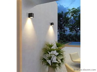 8 x wallight eco 1.0 buiten armatuur zwart - afbeelding 6 van  9
