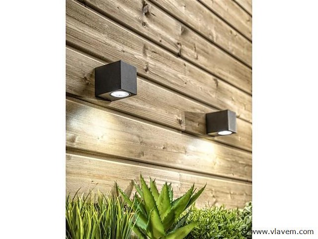 8 x wallight eco 1.0 buiten armatuur zwart - afbeelding 8 van  9