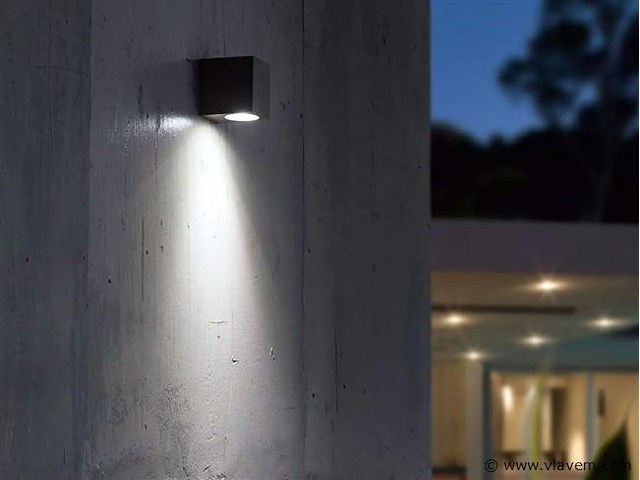 8 x wallight eco 1.0 buiten armatuur zwart - afbeelding 5 van  9