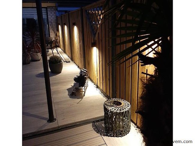 8 x wallight eco 1.0 buiten armatuur zwart - afbeelding 4 van  9