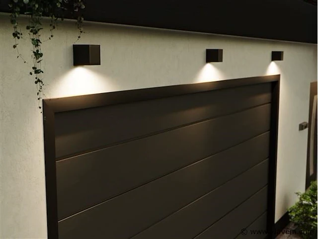 8 x wallight eco 1.0 buiten armatuur zwart - afbeelding 2 van  9