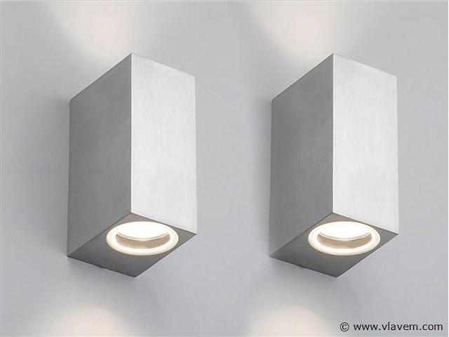 8 x wallight rvs 2.0 buitenarmatuur - afbeelding 1 van  8