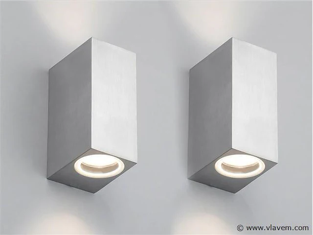 8 x wallight rvs 2.0 buitenarmatuur - afbeelding 1 van  8