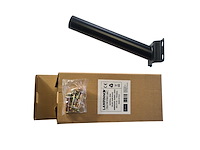 8 x wandbeugel voor solar straatverlichting 30cm zand zwart - afbeelding 3 van  3