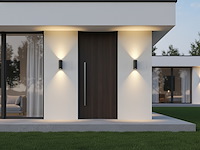 8 x wandlamp halfrond gu10 duo fitting zwart waterdicht - afbeelding 5 van  8