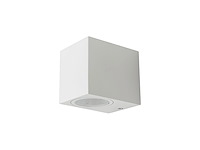 8 x wandlamp modern rechthoekig gu10 fitting zand wit waterdicht - afbeelding 2 van  5