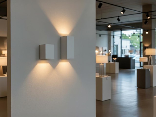 8 x wandlamp modern rechthoekig gu10 fitting zand wit waterdicht - afbeelding 3 van  5