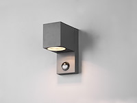 8 x wandlamp modern rechthoekig gu10 fitting zand zwart waterdicht met sensor - afbeelding 5 van  8