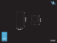 8 x wandlamp rechthoekig gu10 duo fitting wit waterdicht - afbeelding 9 van  9