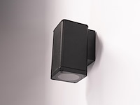 8 x wandlamp rechthoekig gu10 fitting zand zwart waterdicht - afbeelding 3 van  6