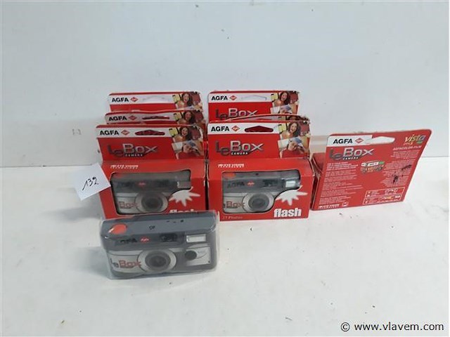 8 x wegwerp fotocamera agfa kwaliteit niet gekend - afbeelding 1 van  2