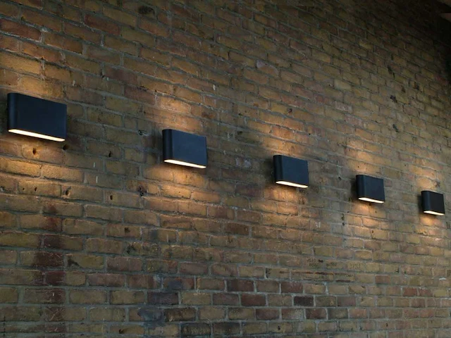 8 x weldon led wand armaturen zwart - afbeelding 4 van  8